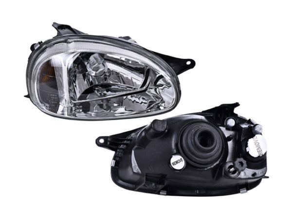 faro cv chevy 01 03 3/4/5 puertas vidrio liso s/foco der